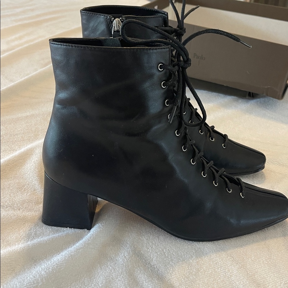 Linea Paolo Sanya Lace Up Boots - Picture 4 of 9